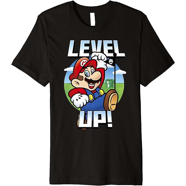 Amazon.com: Super Mario Bros Since 1981 Head Shot Stamp Premium T